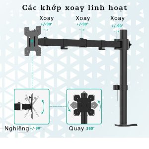 Gia Treo Mot Man Hinh Kep Ban Ergotek Ez1 17 30 Inch H1